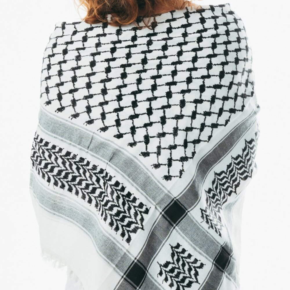 Shahadah Houndstooth scarf Keffiyeh Arafat Hatta cotton wide palestine Shemagh